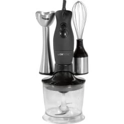 Stabmixerset SMS 3190 4-teilig Schwarz-Silber