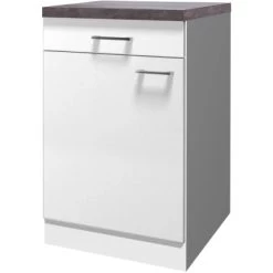 Flex-Well Unterschrank Mit Arbeitsplatte Lucca 50 Cm