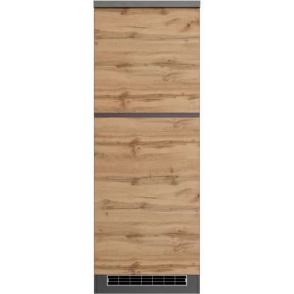 Held Möbel Kühlschrankumbauschrank Turin 60 Cm Wotaneiche/Graphit 4 Held Möbel Kühlschrankumbauschrank Turin 60 Cm Wotaneiche/Graphit – Bild 2