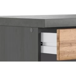 Held Möbel Küchenunterschrank Turin 120 Cm Wotaneiche/Graphit -Moderne Küche Verkauf 189569 11016600 CU 05