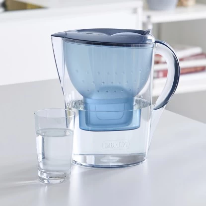 Brita Wasserfilter-Kanne Marella Blau Inkl. 3 Maxtra+ 4 Brita Wasserfilter-Kanne Marella Blau Inkl. 3 Maxtra+ – Bild 2