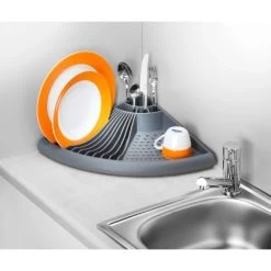 Wenko Eck-Geschirrabtropfer Grau 9 Cm X 50 Cm X 35 Cm -Moderne Küche Verkauf 301766 1068 4