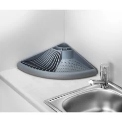Wenko Eck-Geschirrabtropfer Grau 9 Cm X 50 Cm X 35 Cm -Moderne Küche Verkauf 301766 1068 6