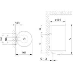 Gorenje Warmwasserspeicher TGR50ND 50 Liter -Moderne Küche Verkauf 3838942023934 4384 2