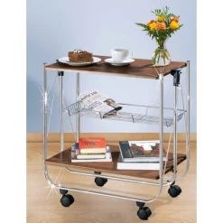 Wenko Servierwagen Dinett Deluxe Nussbaum-Nachbildung -Moderne Küche Verkauf 3894458 1068 713003100 2