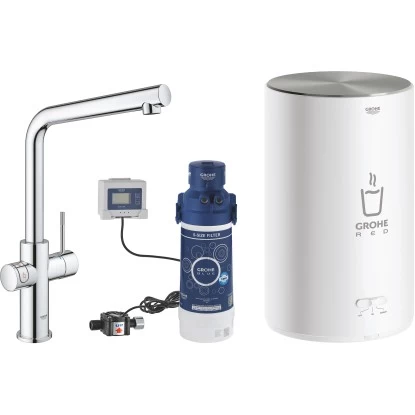 Grohe Einhand-Spültischbatterie Und Boiler Red Duo Size-M Chrom 3 Grohe Einhand-Spültischbatterie Und Boiler Red Duo Size-M Chrom