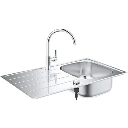 Grohe Set Aus Einbauspüle Und Küchenarmatur Edelstahl 3 Grohe Set Aus Einbauspüle Und Küchenarmatur Edelstahl