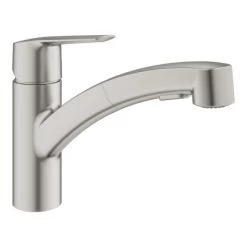 Grohe QuickFix Spültischarmatur Start Supersteel Mit Ausziehbarer Dualbrause