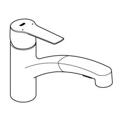 Grohe QuickFix Einhand-Spültischbatterie Start Schwarz -Moderne Küche Verkauf 4005176782305 4520 AI 01