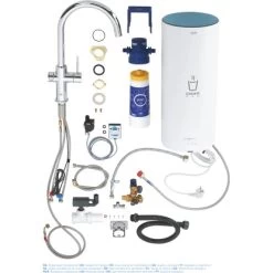 Grohe Küchenarmatur Und Boiler Red Duo Größe-L Chrom -Moderne Küche Verkauf 4005176989209 4520 5