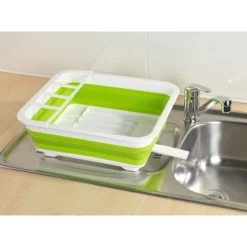 Wenko Geschirrabtropfer Faltbar Weiß-Grün -Moderne Küche Verkauf 4008838164853 ambiente 07