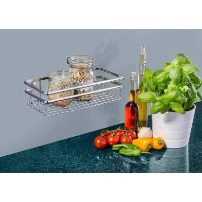 Wenko Universalregal Style 7 Cm X 25 Cm X 12 Cm Chrom 4 Wenko Universalregal Style 7 Cm X 25 Cm X 12 Cm Chrom – Bild 2