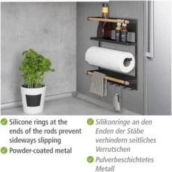 Wenko Küchenregal Magna Schwarz 15 Wenko Küchenregal Magna Schwarz -Moderne Küche Verkauf 4008838351895 1068 04