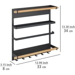 Wenko Küchenregal Magna Schwarz 16 Wenko Küchenregal Magna Schwarz -Moderne Küche Verkauf 4008838351895 1068 05