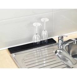 Wenko Abtropfmatte Slim 42 Cm Schwarz 12 Wenko Abtropfmatte Slim 42 Cm Schwarz -Moderne Küche Verkauf 4008838363201 ambiente 01