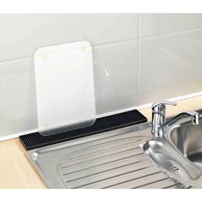 Wenko Abtropfmatte Slim 42 Cm Schwarz 6 Wenko Abtropfmatte Slim 42 Cm Schwarz – Bild 4