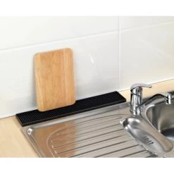 Wenko Abtropfmatte Slim 42 Cm Schwarz 11 Wenko Abtropfmatte Slim 42 Cm Schwarz -Moderne Küche Verkauf 4008838363201 ambiente 03