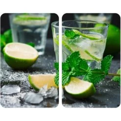 Wenko Herdabdeckplatten Universal Mojito 2er Set Mehrfarbig