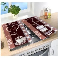 Wenko Herdabdeckplatten Universal Kaffeeduft 2er Set Mehrfarbig -Moderne Küche Verkauf 4008838568118 1068 03