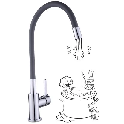 Baliv Küchenarmatur KI-1821 Chrom-Grau 4 Baliv Küchenarmatur KI-1821 Chrom-Grau – Bild 2