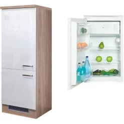 Flex-Well Exclusiv Kühlschrank-Umbau Valero Mit Kühlschrank PKM KS 120.4A+ EB -Moderne Küche Verkauf 4051 g 60 102 000 valero 2