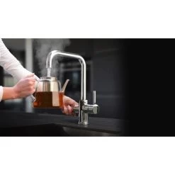 Thermoflow Kochendwasser-Armatur THERMOFLOW100E Mit Eckigem Auslauf -Moderne Küche Verkauf 4260641227532 4384 9