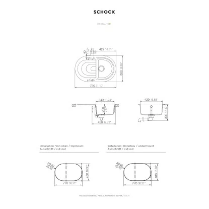 Respekta By Schock Granit-Einbauspüle Phoenix 79 Cm X 50 Cm Schwarz 4 Respekta By Schock Granit-Einbauspüle Phoenix 79 Cm X 50 Cm Schwarz – Bild 2