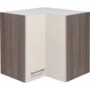 Flex-Well Exclusiv Eck-Hängeschrank Eico 60x60 Cm Magnolienweiß-Tennessee Eiche -Moderne Küche Verkauf 436636 4051 he60eico