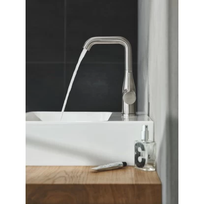 Grohe Einhand-Waschtischbatterie Essence L-Size Supersteel 4 Grohe Einhand-Waschtischbatterie Essence L-Size Supersteel – Bild 2