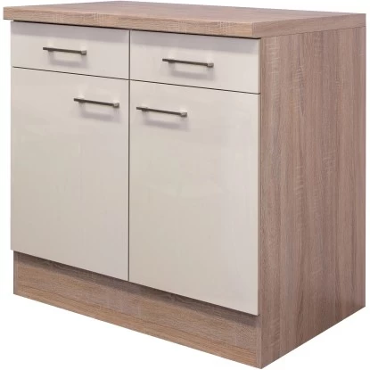 Flex-Well Exclusiv Unterschrank Orlando 80 Cm Kaschmir Glanz-Sonoma Eiche 3 Flex-Well Exclusiv Unterschrank Orlando 80 Cm Kaschmir Glanz-Sonoma Eiche