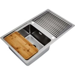 Respekta Einbauspüle Chicago 86 Cm X 50 Cm Edelstahl 26 Respekta Einbauspüle Chicago 86 Cm X 50 Cm Edelstahl -Moderne Küche Verkauf 45546 4384 CHICAGO86X50 05