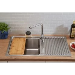 Respekta Einbauspüle Chicago 86 Cm X 50 Cm Edelstahl 33 Respekta Einbauspüle Chicago 86 Cm X 50 Cm Edelstahl -Moderne Küche Verkauf 45546 4384 CHICAGO86X50 12