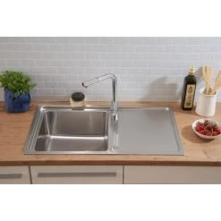 Respekta Einbauspüle Chicago 86 Cm X 50 Cm Edelstahl 38 Respekta Einbauspüle Chicago 86 Cm X 50 Cm Edelstahl -Moderne Küche Verkauf 45546 4384 CHICAGO86X50 17