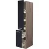Flex-Well Exclusiv Apotheker-Hochschrank Lara 30 Cm Anthrazit-San Remo Eiche