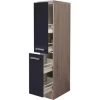 Flex-Well Exclusiv Demi-Apothekerschrank Lara 30 Cm Anthrazit-San Remo Eiche 2 Flex-Well Exclusiv Demi-Apothekerschrank Lara 30 Cm Anthrazit-San Remo Eiche -Moderne Küche Verkauf 4785374 4051 DAS30Lara