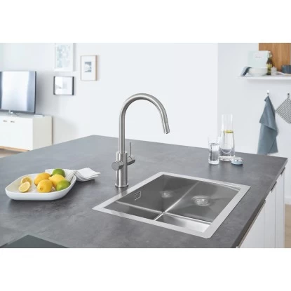 Grohe Blue Home C-Auslauf Starter Kit Supersteel 4 Grohe Blue Home C-Auslauf Starter Kit Supersteel – Bild 2