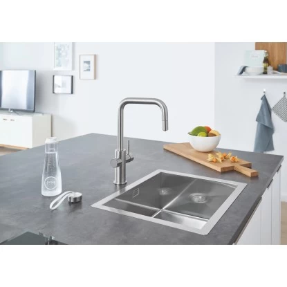 Grohe Blue Home U-Auslauf Starter Kit Supersteel 4 Grohe Blue Home U-Auslauf Starter Kit Supersteel – Bild 2