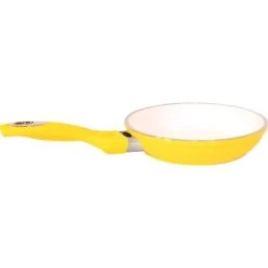 Durandal Keramik-Pfanne Mit Hitzeanzeige 20 Cm Gelb-Weiß