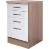 Flex-Well Exclusiv Schubkastenschrank Valero 50 Cm Hochglanz Weiß-Sonoma Eiche 2 Flex-Well Exclusiv Schubkastenschrank Valero 50 Cm Hochglanz Weiß-Sonoma Eiche -Moderne Küche Verkauf 552 4800 ussa50 valero 2 2