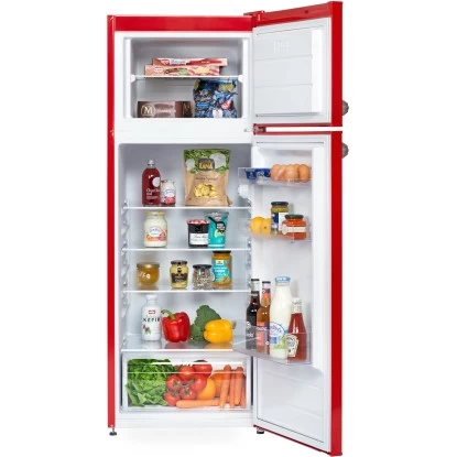 Respekta Kühl-Gefrierkombination KS144 Vintage VC Rot 7 Respekta Kühl-Gefrierkombination KS144 Vintage VC Rot – Bild 5