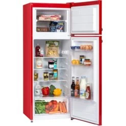 Respekta Kühl-Gefrierkombination KS144 Vintage VC Rot 18 Respekta Kühl-Gefrierkombination KS144 Vintage VC Rot -Moderne Küche Verkauf 571958 4384 KS144VRA 05