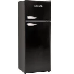 Respekta Kühl-Gefrierkombination KS144 Vintage VC Schwarz