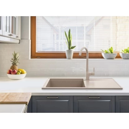 Miló Einbauspüle Granitverbundstoff Palladio 86 Sand 5 Miló Einbauspüle Granitverbundstoff Palladio 86 Sand – Bild 3