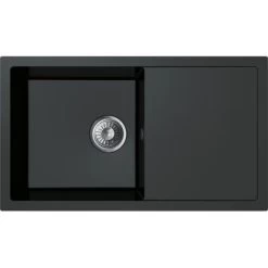 Miló Einbauspüle Granitverbundstoff Blissano 76 Schwarz