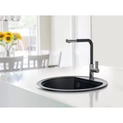 Miló Einbauspüle Granitverbundstoff Olli 51 Graphit -Moderne Küche Verkauf 5903140018346 30