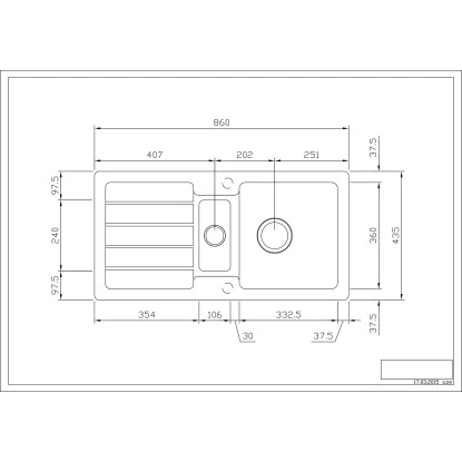 Eurodomo Einbauspüle Bali 86 Cm Mit Stopfenventil Beige 4 Eurodomo Einbauspüle Bali 86 Cm Mit Stopfenventil Beige – Bild 2