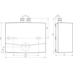 Vaillant Niederdruck Kleindurchlauferhitzer MiniVED H 3/3 N 3,5 KW Weiß -Moderne Küche Verkauf 688243 4384 2