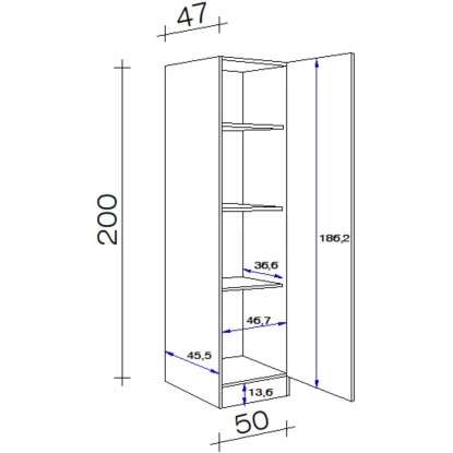 Flex-Well Classic Geschirrschrank Speed 50 Cm Weiß 4 Flex-Well Classic Geschirrschrank Speed 50 Cm Weiß – Bild 2