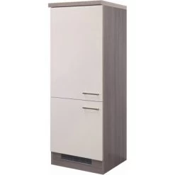 Flex-Well Exclusiv Demi-Geräteumbauschrank Eico 60 Cm Magnolienweiß-Eiche