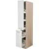 Flex-Well Exclusiv Apotheker-Hochschrank Abaco 30 Cm Perlmutt Glänzend-Akazie -Moderne Küche Verkauf 7368061 4051 ahs30 abaco
